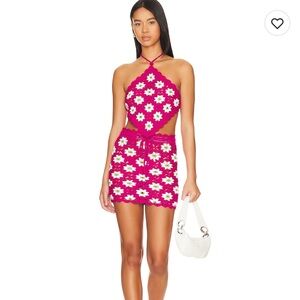 Lovers and Friends Delilah Wildflower Crochet Mini Skirt